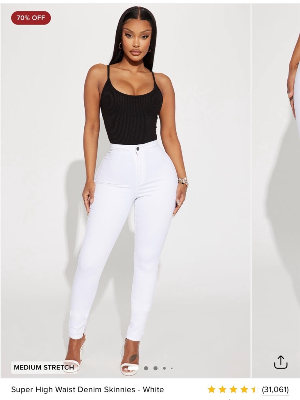 NWT - Fashion Nova Super High Waist Denim Skinnies